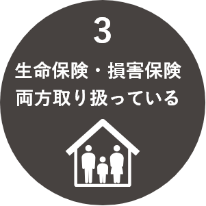 3.生命保険・損害保険療法取り扱っている