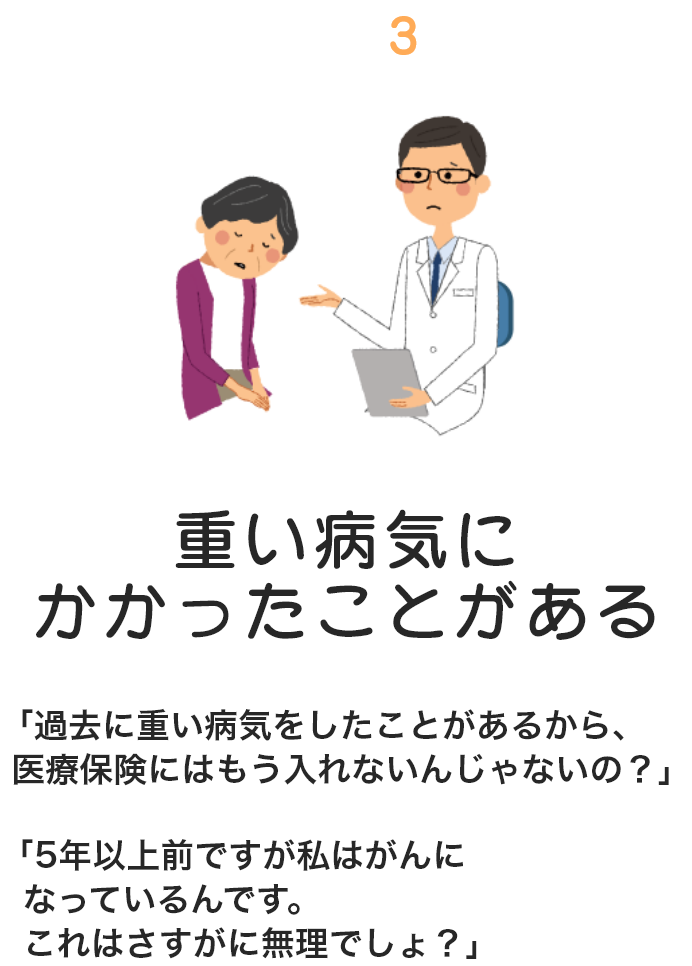 ③重い病気にかかっている